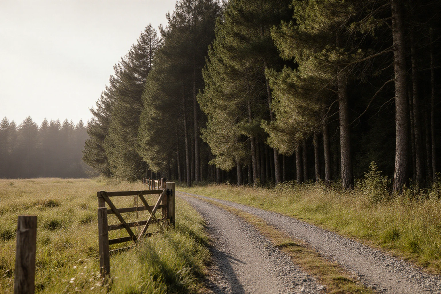 Forest edge and estate meadow